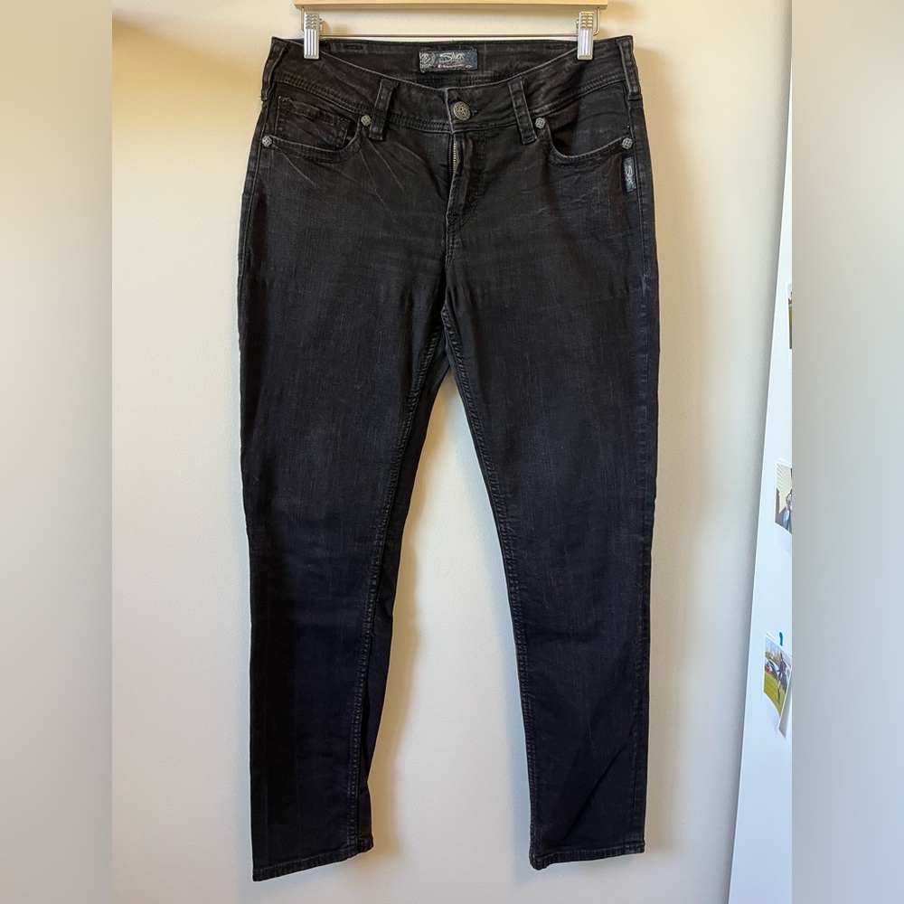 Silver Jeans Black Skinny Jeans Premium Denim